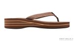 Four Layer Leather Wedge with a  3/4 Leather Strap