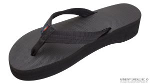 Four Layer Wedge Soft Rubber Top with EVA Filled 3/4 Nylon Strap