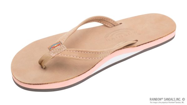 The Tropics Single Layer Premier Leather with Colorful Mid Sole and a 1 Narrow Strap
