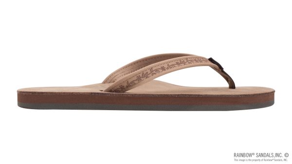 Las Flores Single Layer Premier Leather with a Floral 1 Narrow Strap