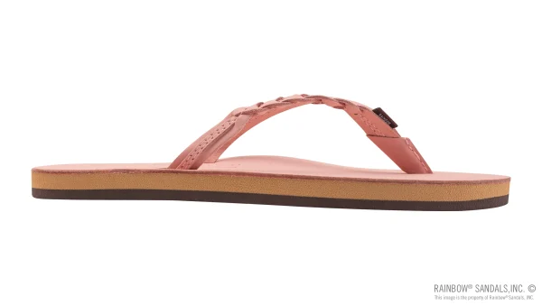 Legacy Collection Flirty Braidy Pink Single Layer Premier Leather w/Braid