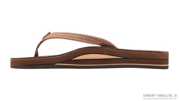 Luxury Leather Double Layer Arch 1 Narrow Strap