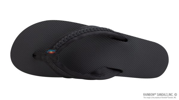 Double Layer Soft Rubber Top with  3/4 Braided Nylon Strap