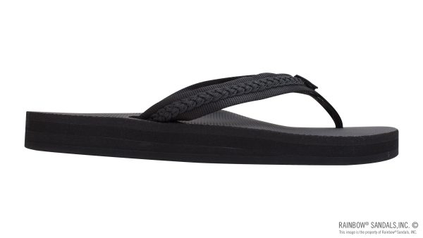 Double Layer Soft Rubber Top with  3/4 Braided Nylon Strap