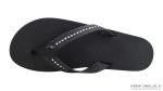 Four Layer Leather Wedge   3/4 Strap with Crystals