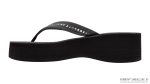 Six Layer Leather Wedge   3/4 Strap with Crystals