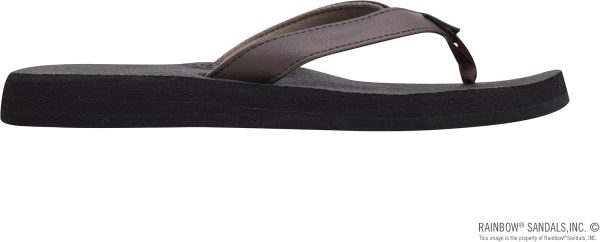 Rainbow Sandals Women's The Cottons Soft Rubber Top Sole w/Tapered Strap. Expresso. Ladies 8 M US | Flats