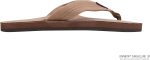 Rainbow Single Layer Premier Leather Woman's Sandal (Dark Brown) Size 5.5/6.5 (S) | Flats
