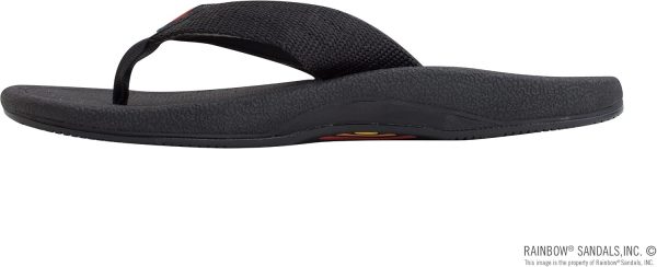Rainbow Sandals Men's Mariner Orthopedic Rubber Foot Bed w/Arch Support. Dark Brown. Men's 7 D(M) US | Sandals