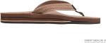 Rainbow Sandals The Willow - Double Layer Leather Dark Brown Sandal with Double Braided 3/4trap. Ladies. X-Large. 8.5-9.5 D(M) US | Flats