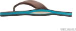 Rainbow Sandals Men's Single Layer Premier Leather with Blue Midsole. Expresso. Men's Small / 7.5-8.5 D(M) US | Sandals