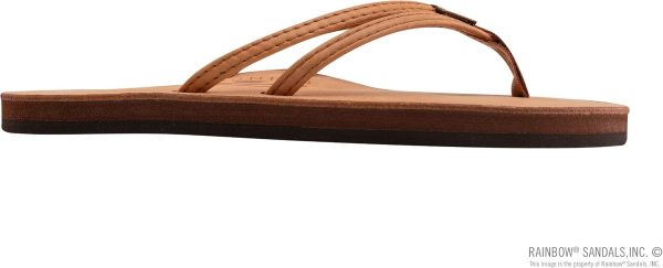 Rainbow Sandals Ladies The Sand Piper Luxury Leather - Single Layer Arch Hand Woven Strap. Caramel. Ladies. Medium. 6.5-7.5 D(M) US | Flats