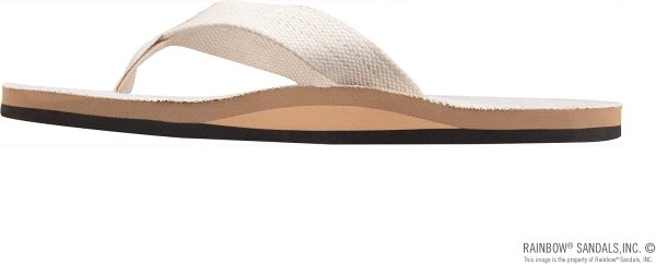 Rainbow Sandals Men's Hemp Single Layer Natural Size X-Large (11 | Sandals
