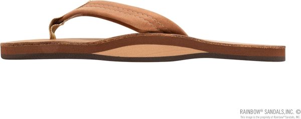 Rainbow Sandals Mens Luxury Leather - Single Layer Arch Support. Buckskin. Mens size S / 7.5-8.5 | Sandals