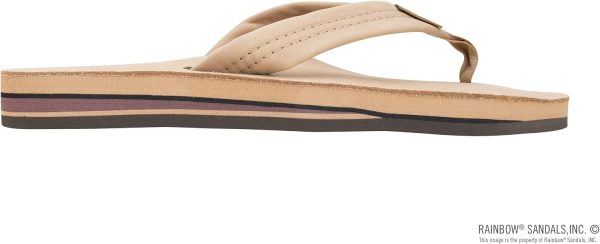 Rainbow Sandals Women's Double Layer Premier Leather Sandals w/Arch Support. Sierra Brown. Ladies Medium / 6.5-7.5 B(M) US | Sandals