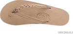 Rainbow Sandals Women's Flirty Braidy. Sierra Brown. Medium / 6.5-7.5 | Premier Leather w/Single Braided Strap | Flats