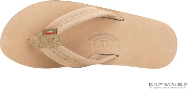 Rainbow Sandals Women's Double Layer Premier Leather Sandals w/Arch Support. Sierra Brown. Ladies Medium / 6.5-7.5 B(M) US | Sandals