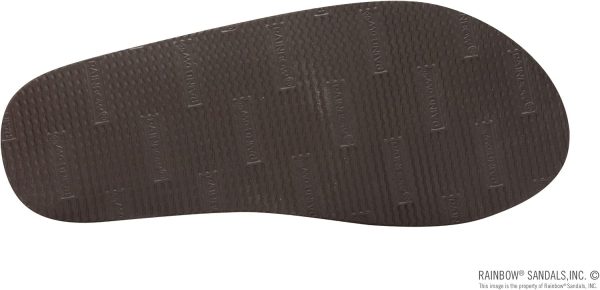 Rainbow Sandals Men's Single Layer Leather Sandal. Forest Green w/Fawn Midsole. Medium / 8.5-9.5 B(M) US | Sandals