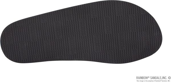 Rainbow Sandals Men's Premier Leather Double Layer with Arch Wide Strap. Premier Black. Small / 7.5-8.5 D(M) US | Sandals