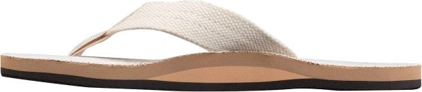 Rainbow Sandals Women's Single Layer Hemp. Natural Hemp. Ladies Medium / 6.5-7.5 B(M) US | Flip-Flops