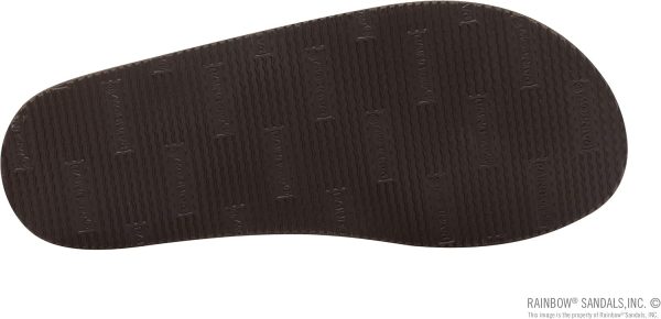Rainbow Sandals Mens Luxury Leather - Single Layer Arch Support. Nogalas Wood. Mens size S / 7.5-8.5 | Sandals