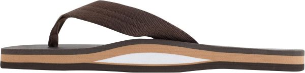 Rainbow Sandals Men's Brown Single Layer Soft Top 1VA Rubber Filled Nylon Strap | Sandals