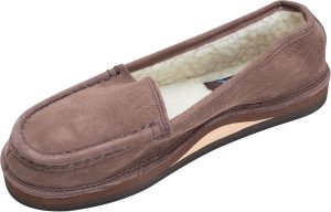 Rainbow Sandals Ladies' Comfort Classics Leather Loafer w/Fleece Lining. Expresso. Size 7 | Loafers & Slip-Ons