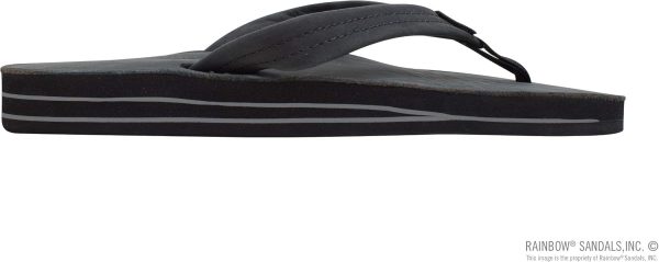 Rainbow Sandals Women's Double Layer Premier Leather w/ 3/4trap (Ladies Small / 5.5-6.5. Premier Black) | Flats