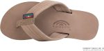 Rainbow Sandals Kid's Single Layer Premier Leather. Dark Brown. 4-5 B(M) US | Sandals