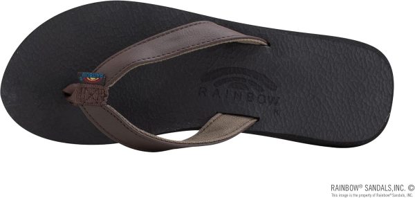 Rainbow Sandals Women's The Cottons Soft Rubber Top Sole w/Tapered Strap. Expresso. Ladies 8 M US | Flats