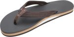Rainbow Sandals Women's Single Layer Classic Rubber w/EVA filled Nylon Strap. Brown/Brown. Ladies X-Large / 8.5-9.5 B(M) US | Flip-Flops