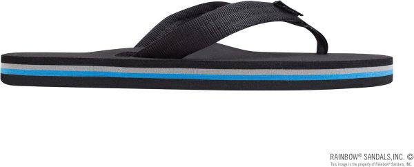 Rainbow Sandals Women's Single Layer Classic Rubber w/EVA filled Nylon Strap Limited Edition. Ladies Large / 7.5-8.5 B(M) US | Flip-Flops