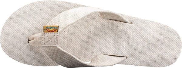 Rainbow Sandals Women's Single Layer Hemp. Natural Hemp. Ladies Medium / 6.5-7.5 B(M) US | Flip-Flops