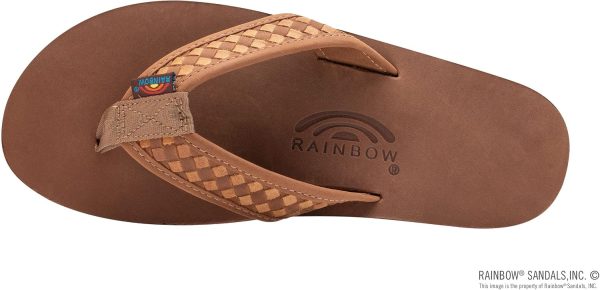 Rainbow Sandals Men's Double Layer Bentley. Redwood. Small / 7.5-8.5 D(M) US | Sandals