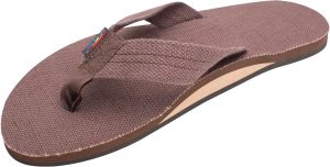 Rainbow Hemp Sandal.Brown.Medium Size (8.5-9.5) | Sandals
