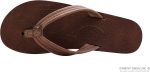 Rainbow Sandals Ladies Luxury Leather - Double Layer Arch Support with 3/4edium Straps. Oak. Ladies Large / 7.5-8.5 | Sandals