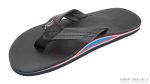 The Americana Men's Single Layer Classic Leather with Red White & Blue Mid Sole