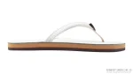 Cloud Dancer Leather Single Layer Arch Narrow Strap
