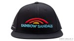 Rainbow Sandals Black 1% Cotton Snap Back Hat