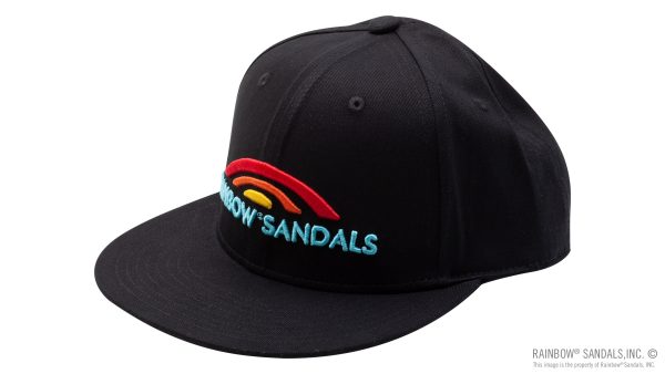 Rainbow Sandals Black 1% Cotton Snap Back Hat