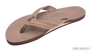 The Madison  Single Layer Arch Support with a Braid on a  3/4 Medium Rolled Strap