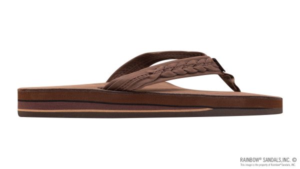 The Madison Double Layer Arch Support with a Braid on a 3/4 Medium Rolled Strap